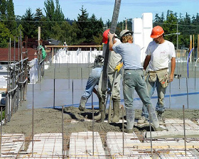 Installing Insul-Deck Concrete Deck Forming System - Step 2: Install Rebar and Pour Concrete | Green Harbor Building Systems GA