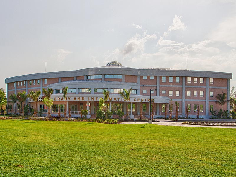 Radius Design of Quad-Lock Insulated Concrete Forms Library and Hurricane Resistant Community Shelter in Bahamas - Green Harbor Building Systems GA